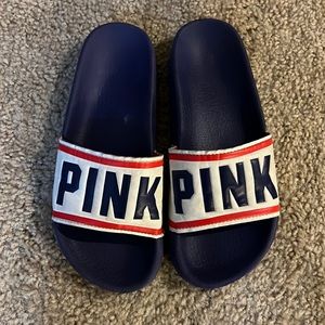 Pink slip-ons
